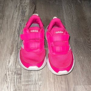 Girls Pink Adidas - Size 11